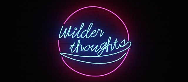 neon sign wilder thoughts