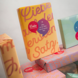 Hugendubel Liebe auf den ersten Satz Buchverpackung