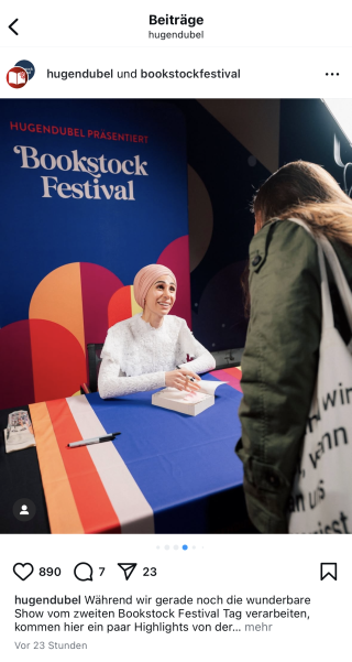 Hugendubel Instagram post